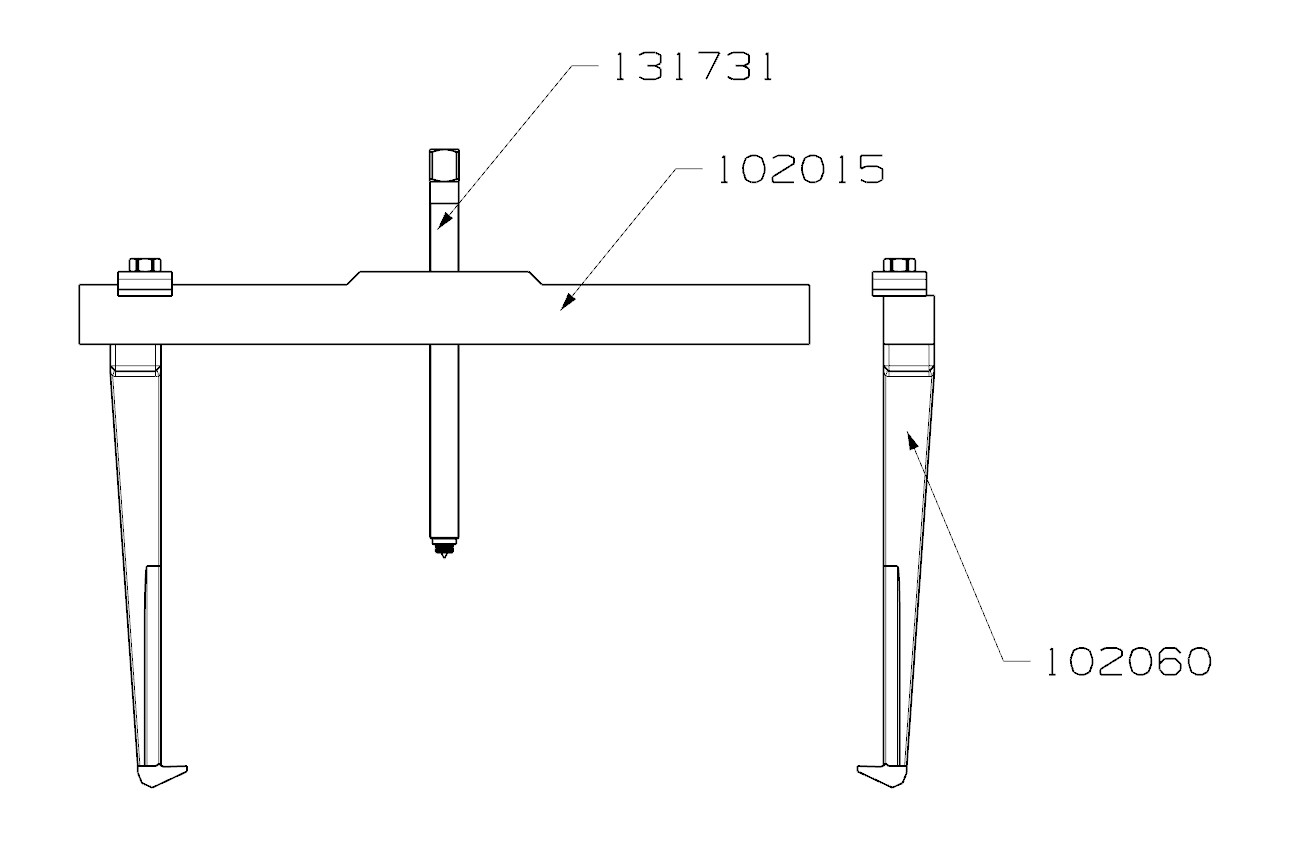 EXTRACTOR FORZA SERIE 1000 DE 2 PATAS